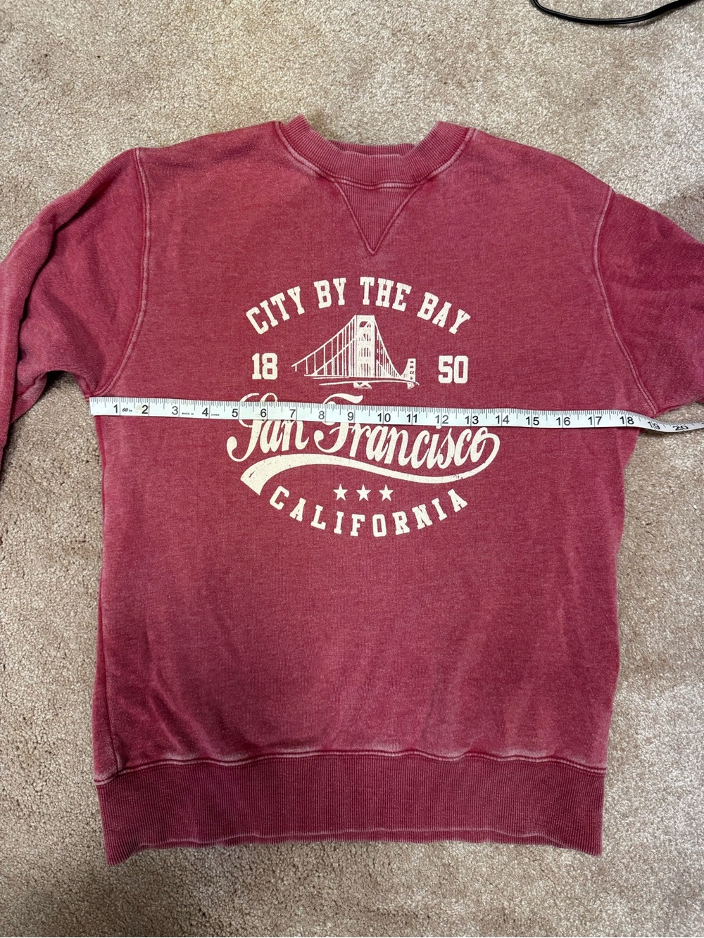 San Francisco Graphic Sweatshirt - Red - Picture 3 of 5